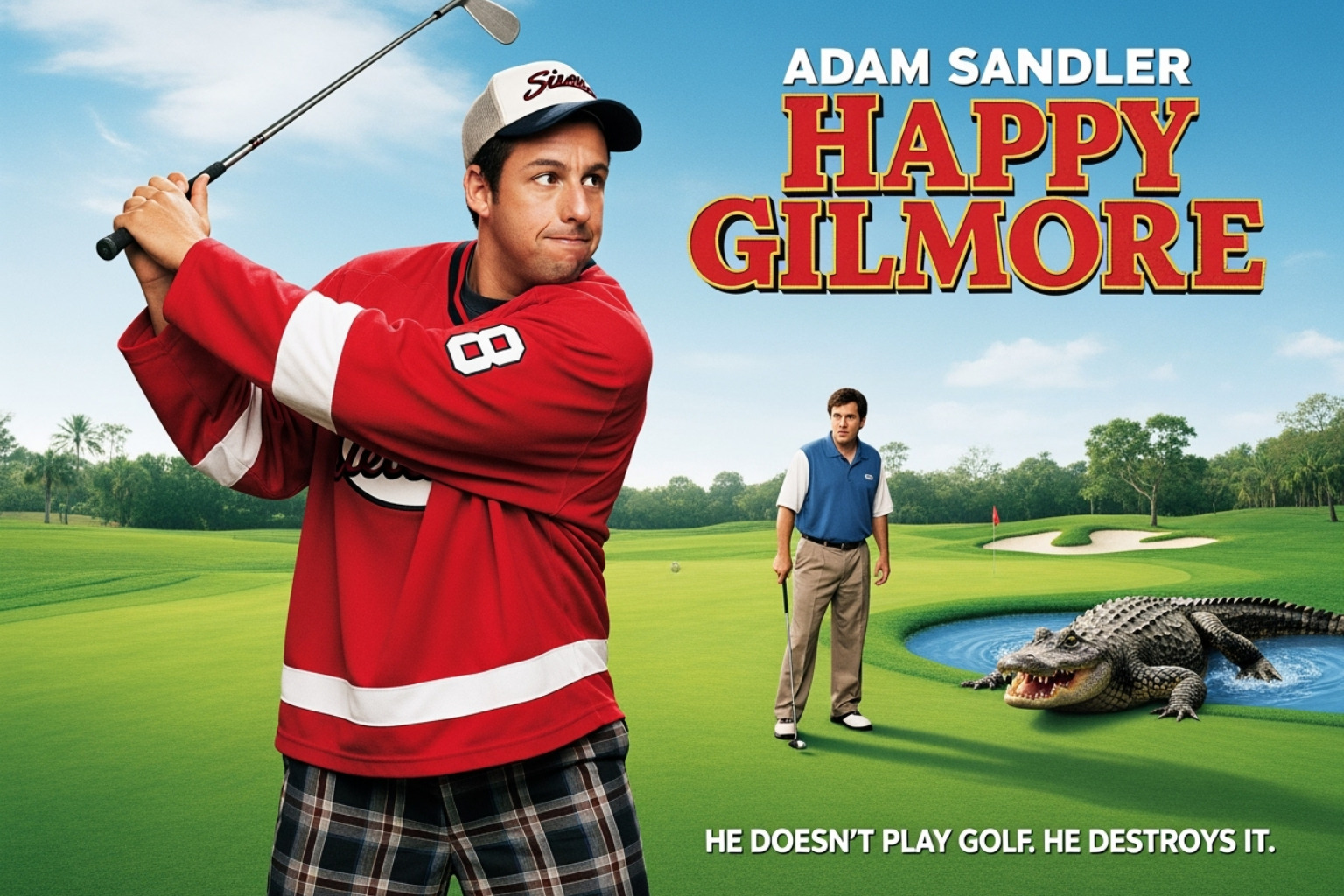 movie poster for Grown Ups or Happy Gilmore - adam sandler net worth