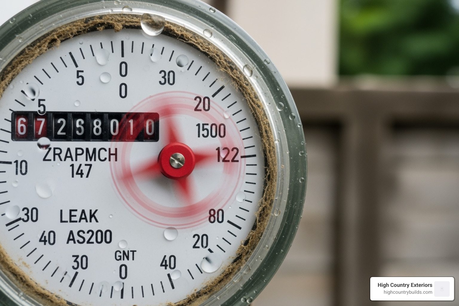 water meter leak indicator - Leak detection services