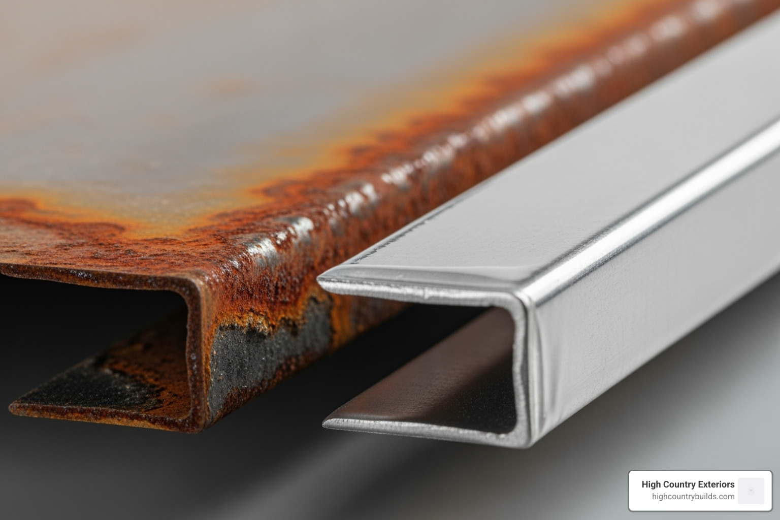 concept of "edge creep" control on Galvalume vs. red rust - galvalume metal roof