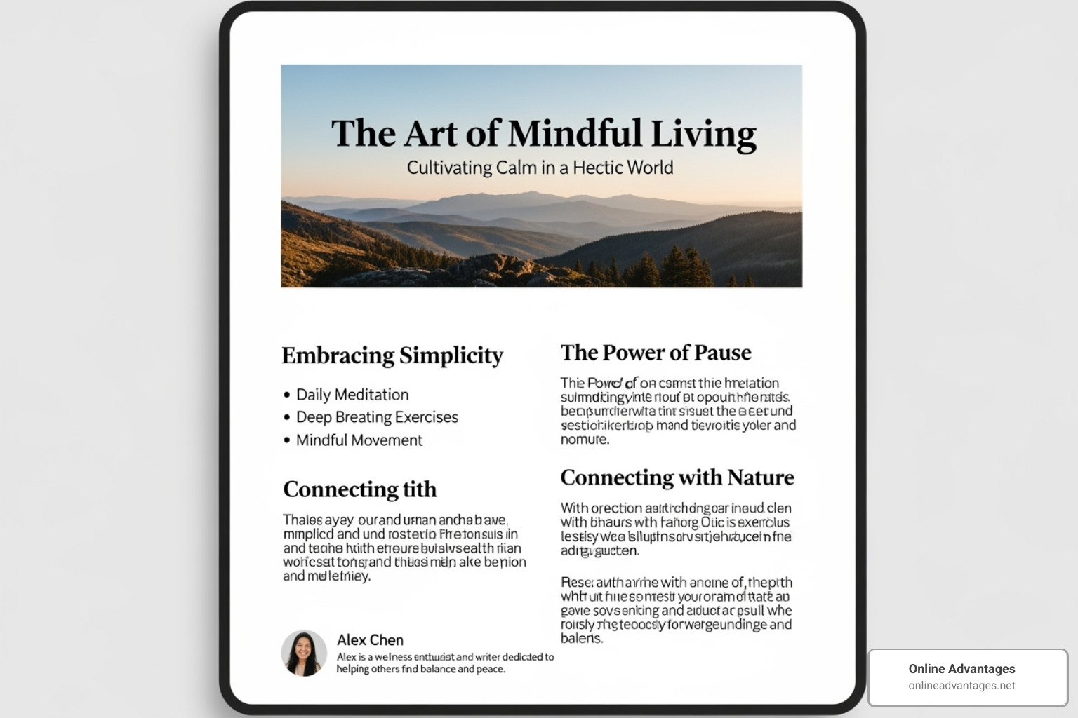 Well-structured blog post with clear headings, bullet points, and an author bio - how to see if you are featured in ai overviews