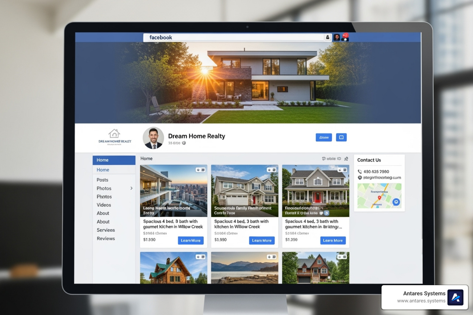 professional real estate Facebook Business Page - social media for realtors