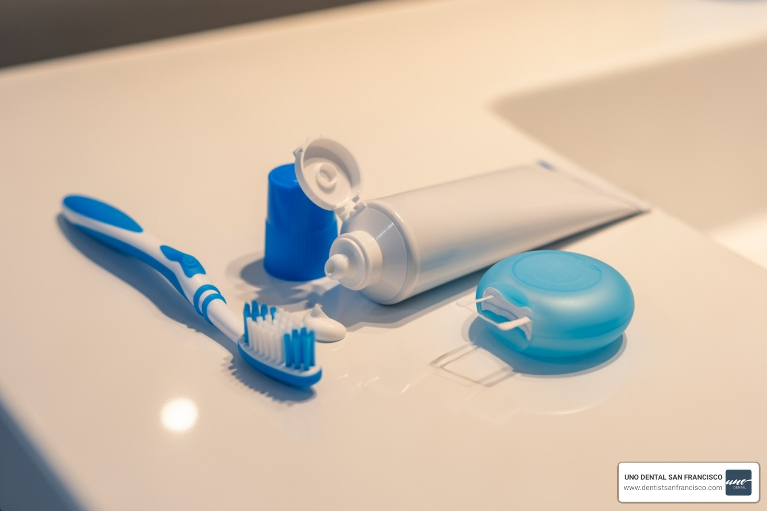 At-home oral care products (toothbrush, toothpaste, floss) - get rid of coffee stains on teeth At-home oral care products (toothbrush, toothpaste, floss) - get rid of coffee stains on teeth