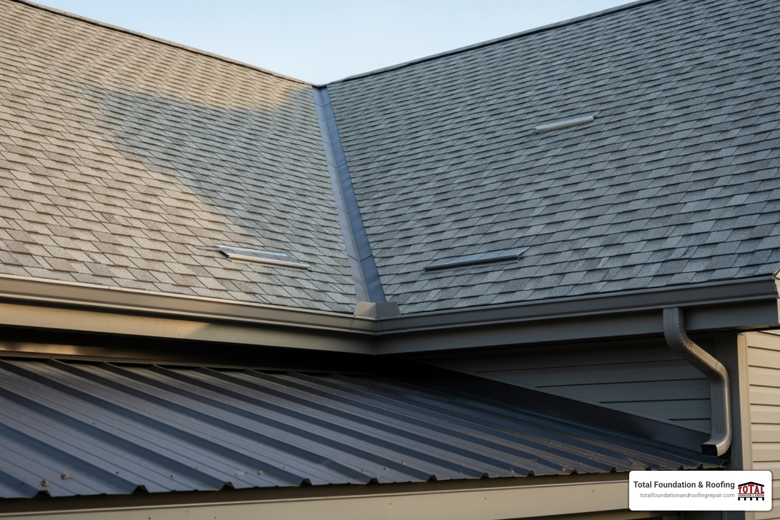 Transition Flashing Shingles To Metal