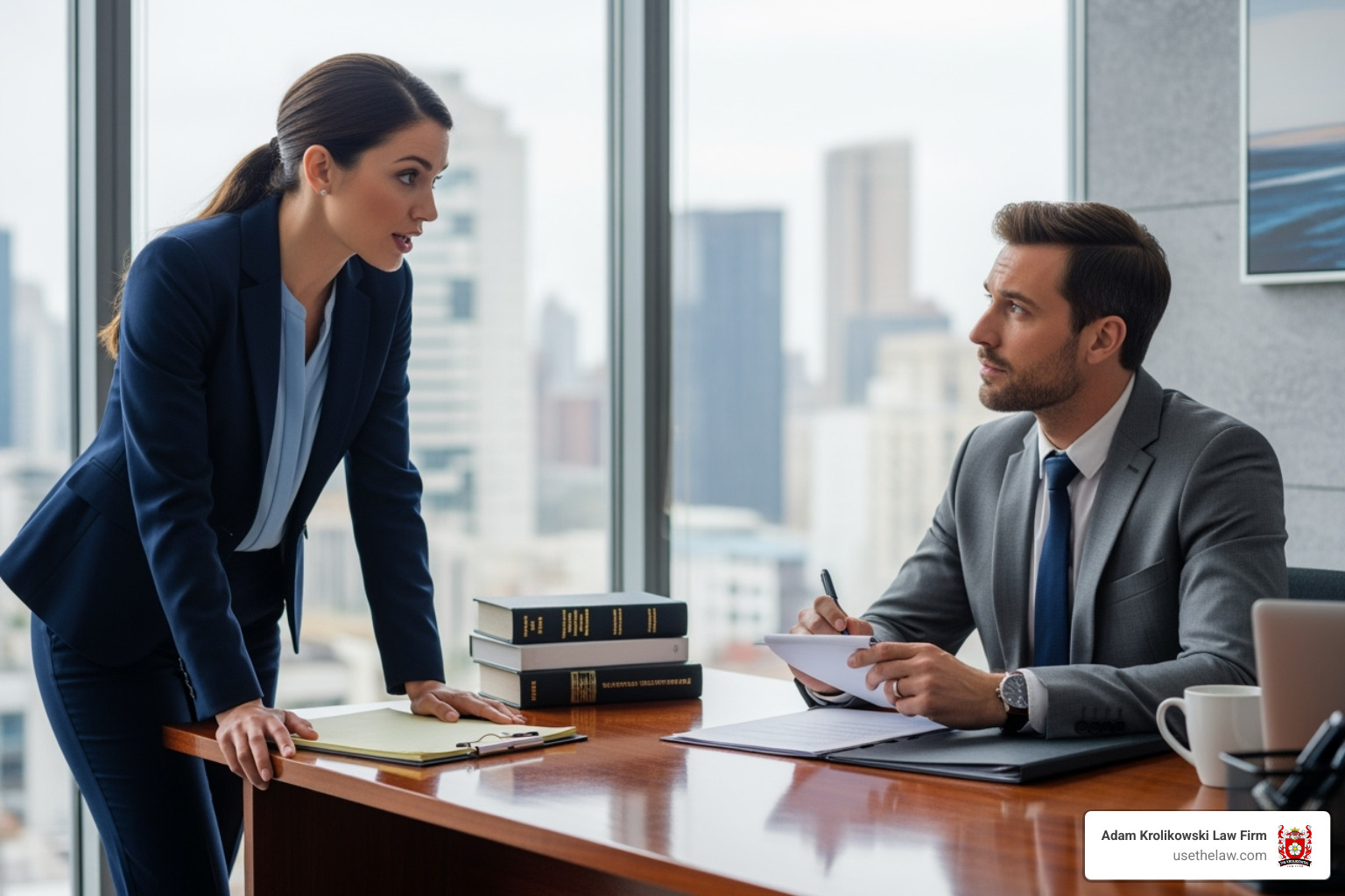 attorney confidently speaking with an insurance adjuster - dog bite attorney santa ana attorney confidently speaking with an insurance adjuster - dog bite attorney santa ana