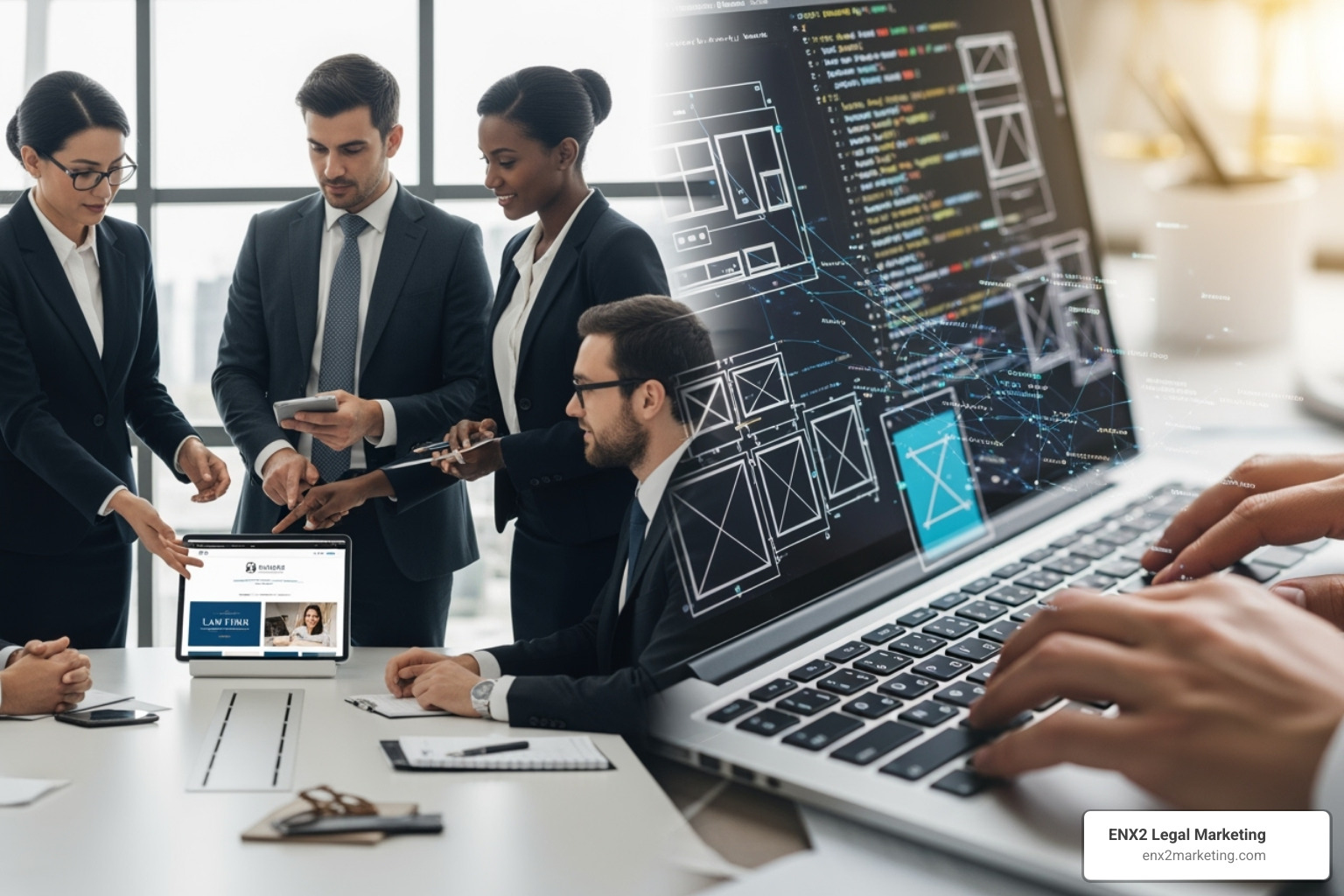 a Google search results page showing a law firm in the local pack - build law firm website