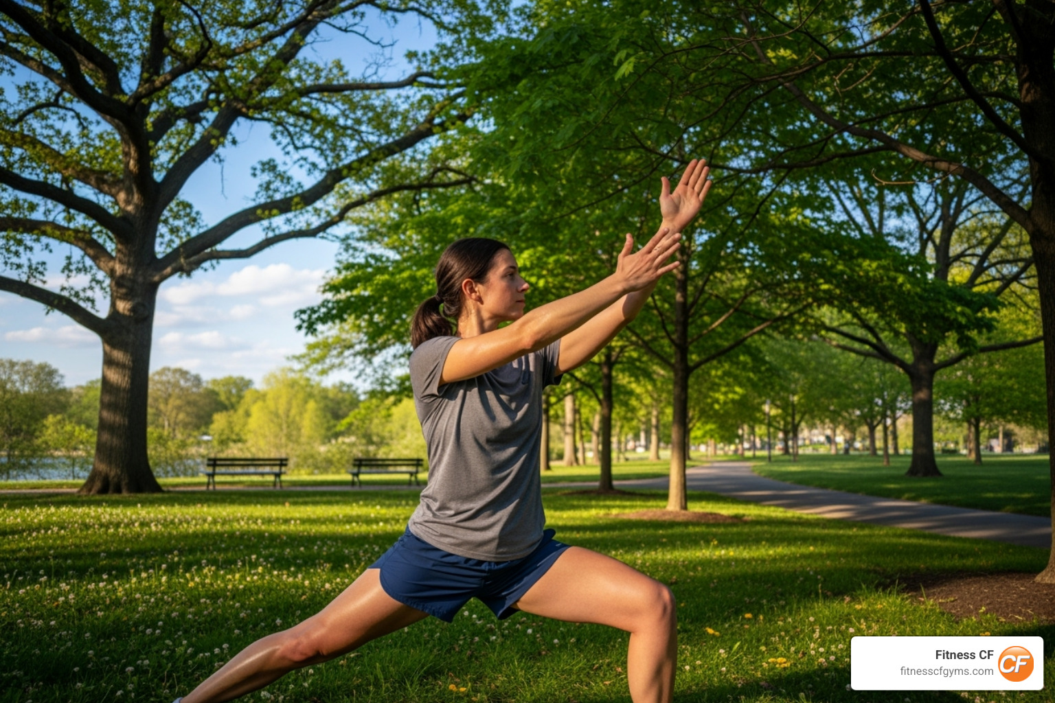 person doing dynamic stretches - how to ease pain after workout