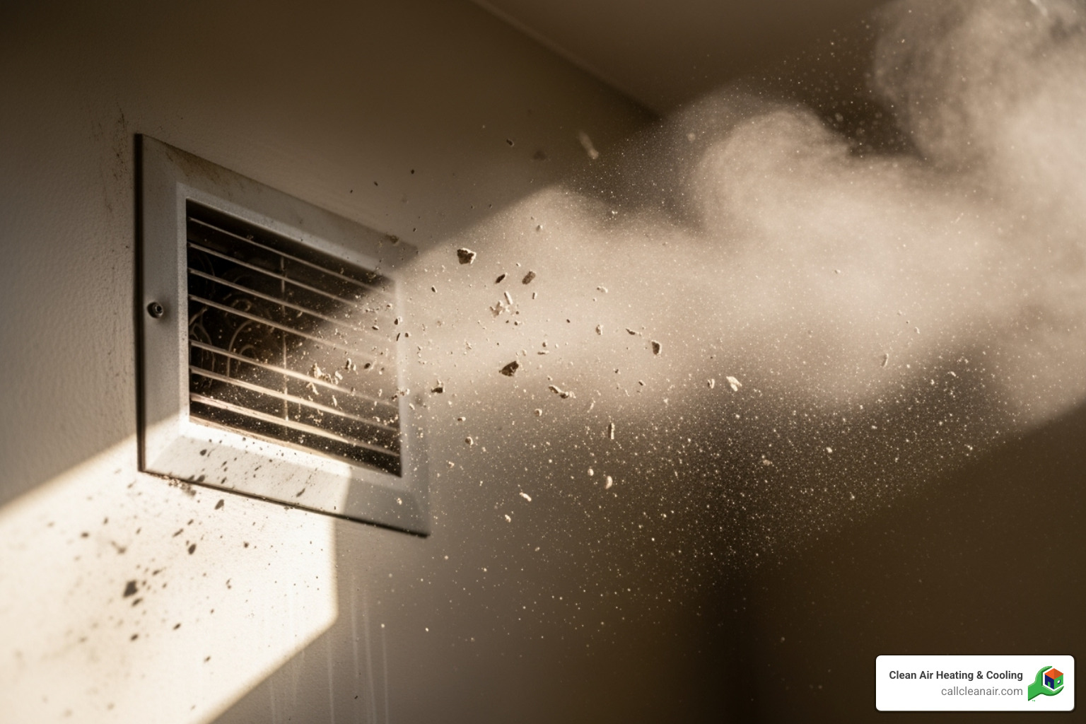 Visible dust and debris coming out of an air vent - is duct cleaning worth it