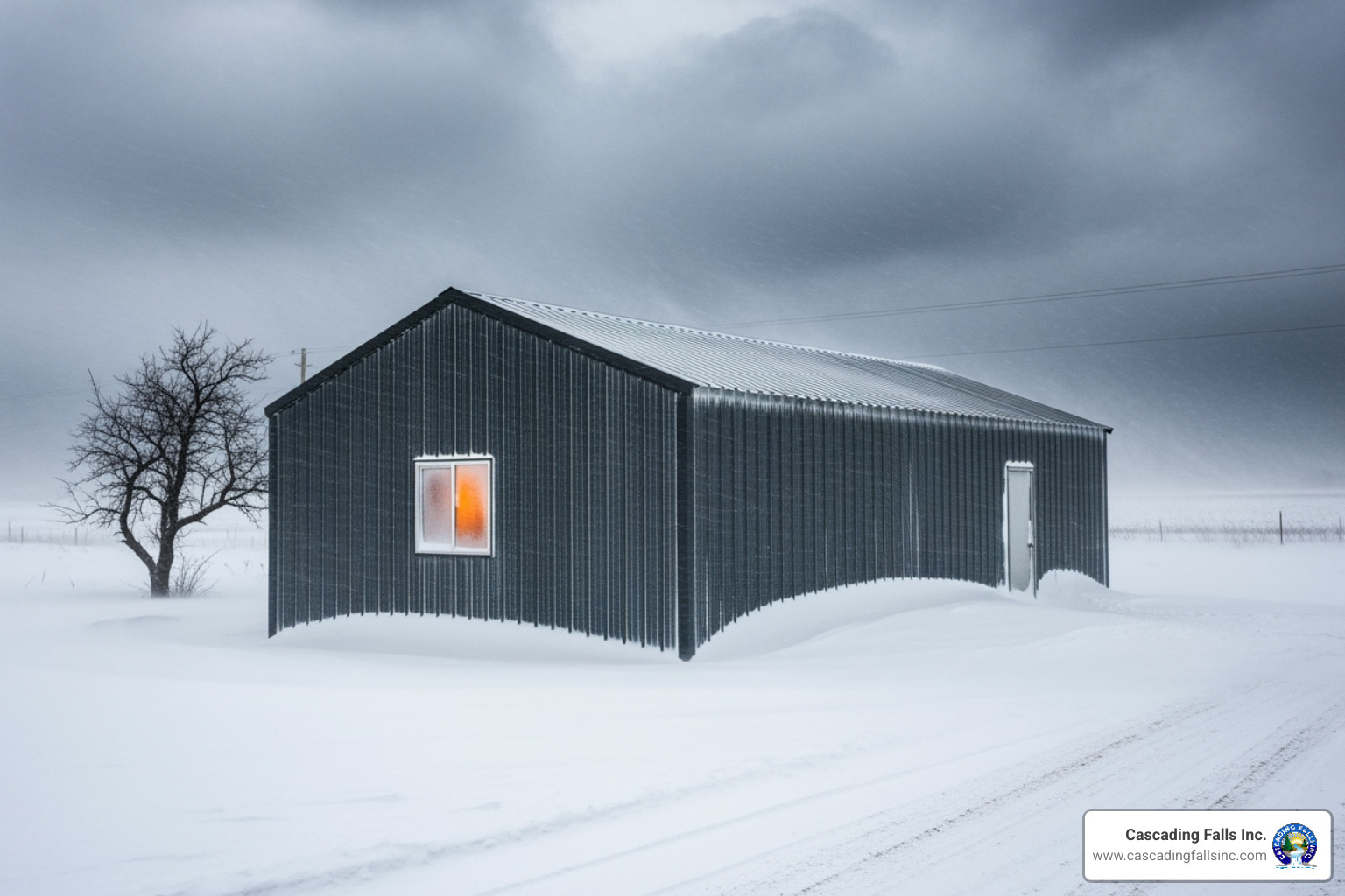 prefab metal building standing strong in a snowy or stormy environment - prefab metal building construction prefab metal building standing strong in a snowy or stormy environment - prefab metal building construction