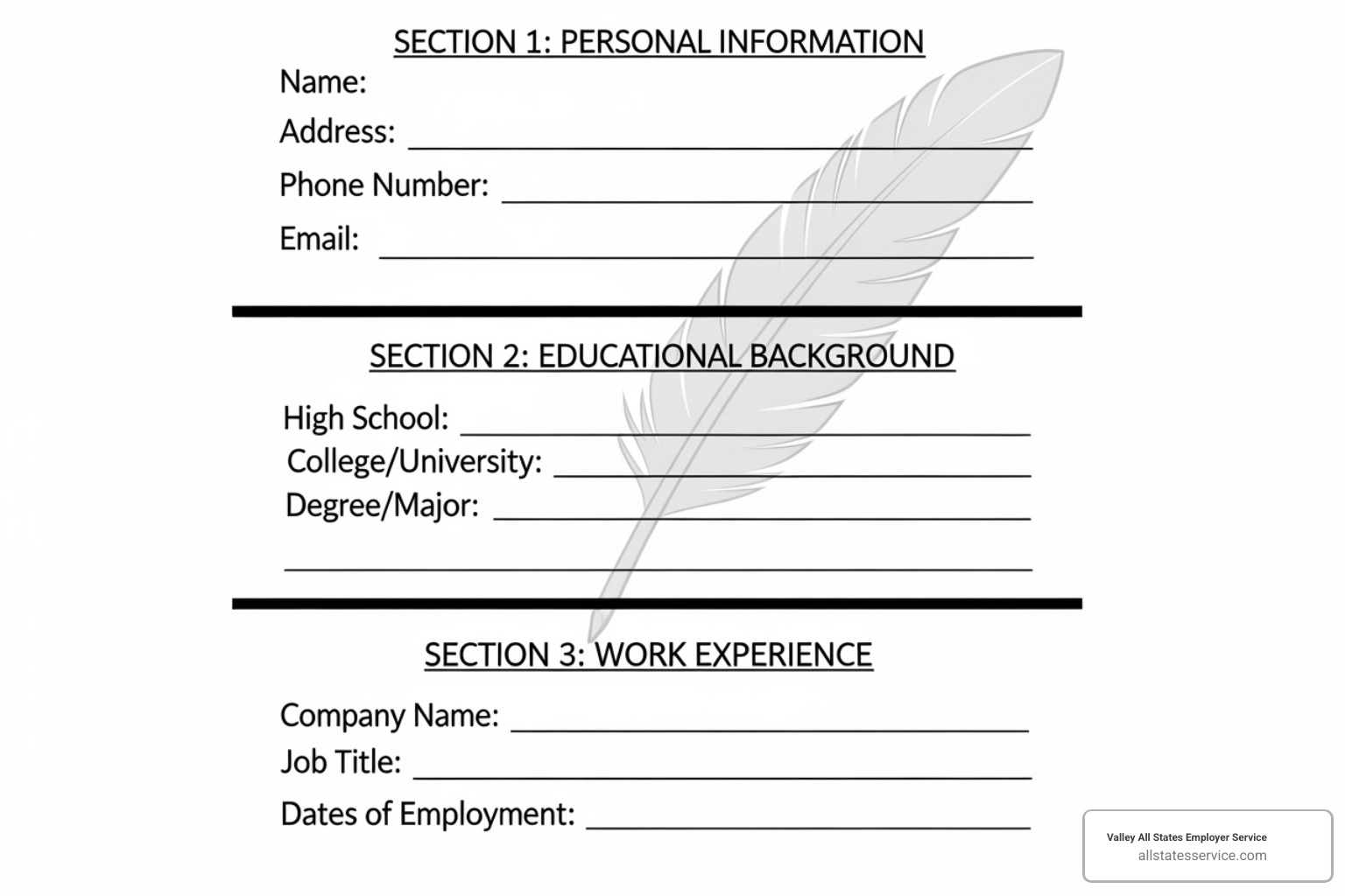 Diagram of Form I-9 sections - I-9 compliance training