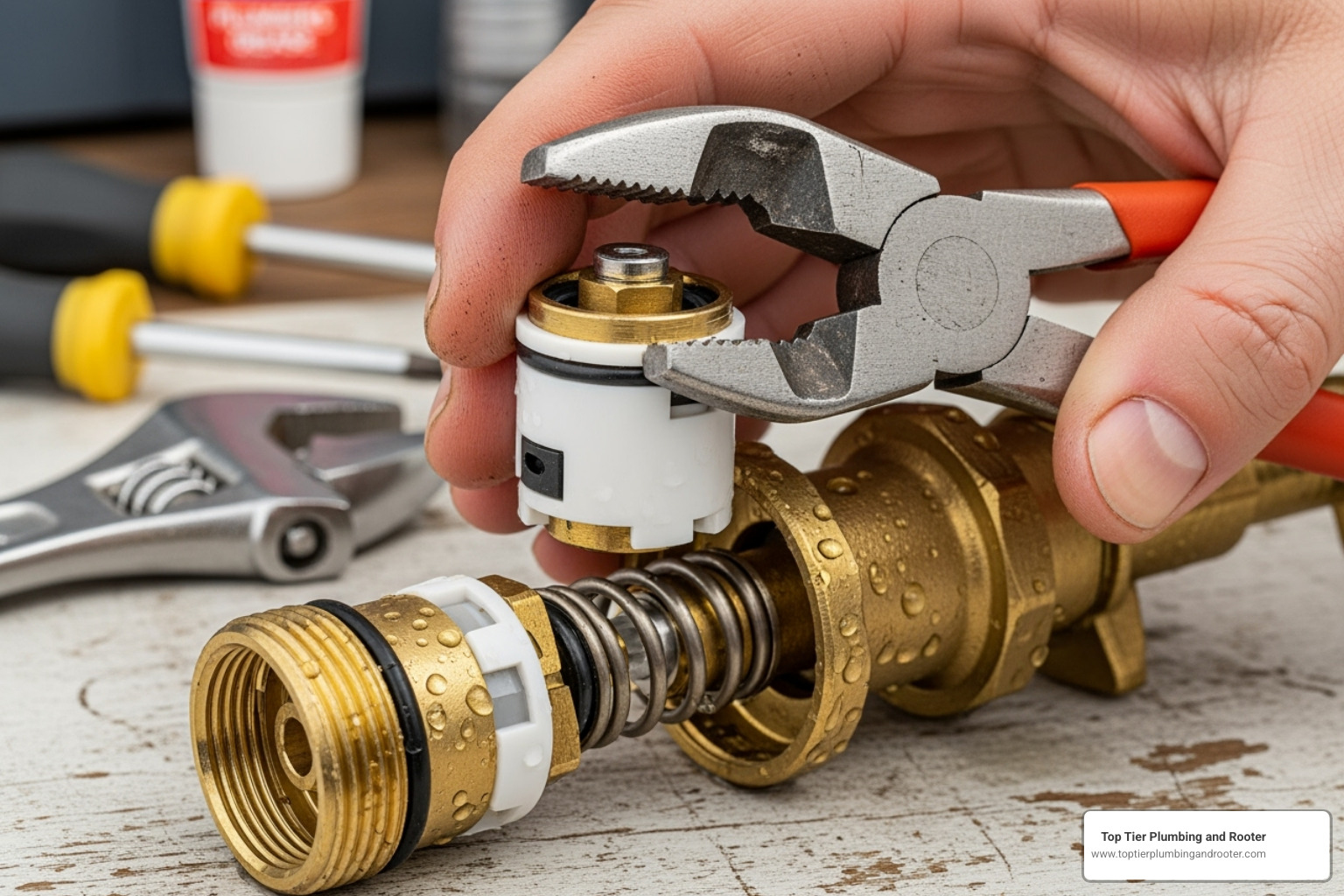 faucet cartridge being removed - Low water pressure sink faucet cartridge being removed - Low water pressure sink