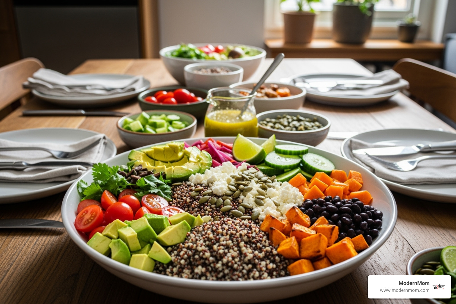 family-friendly quinoa bowl - easy lunches