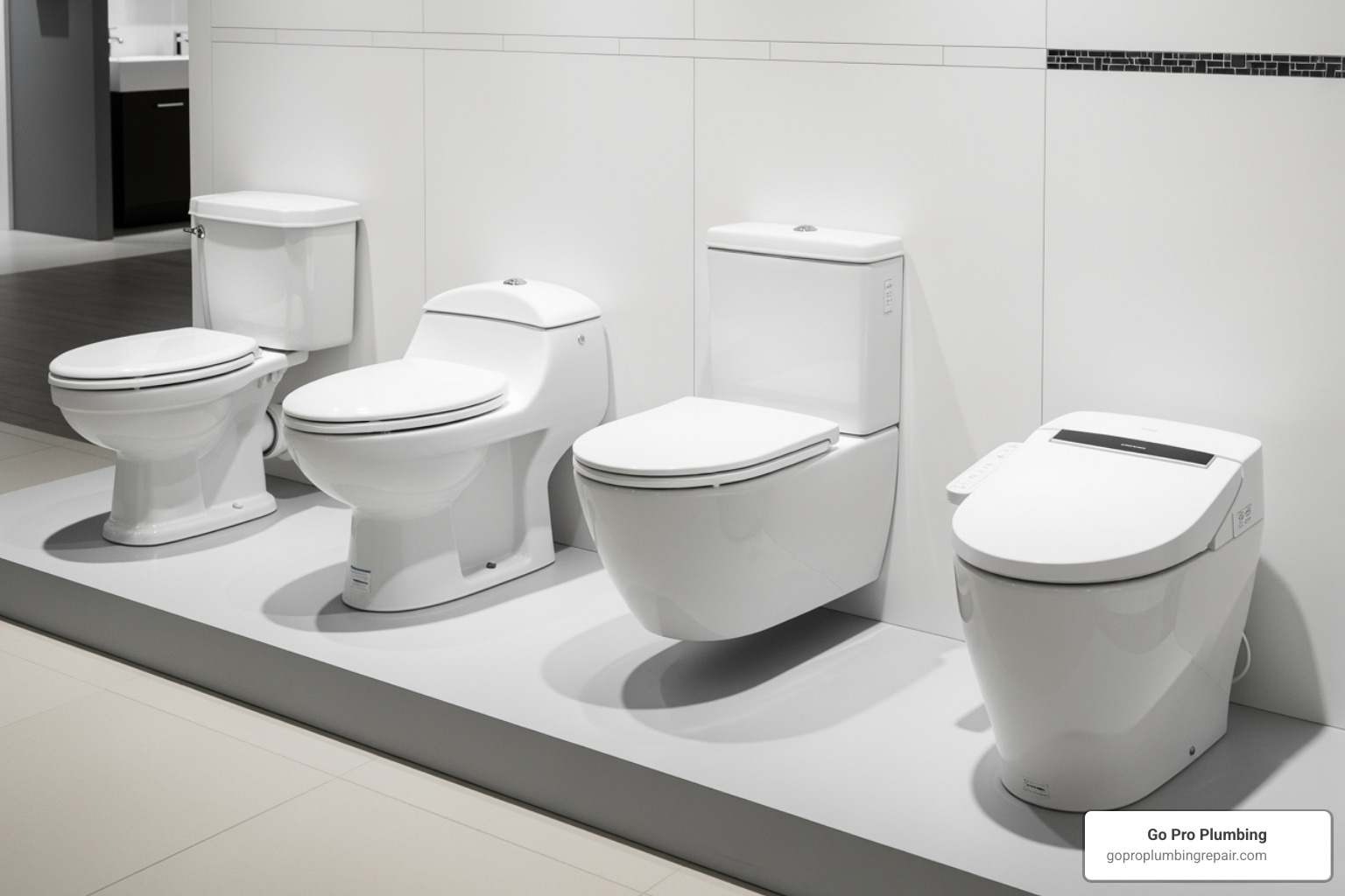 various toilet types - how much does installing a toilet cost