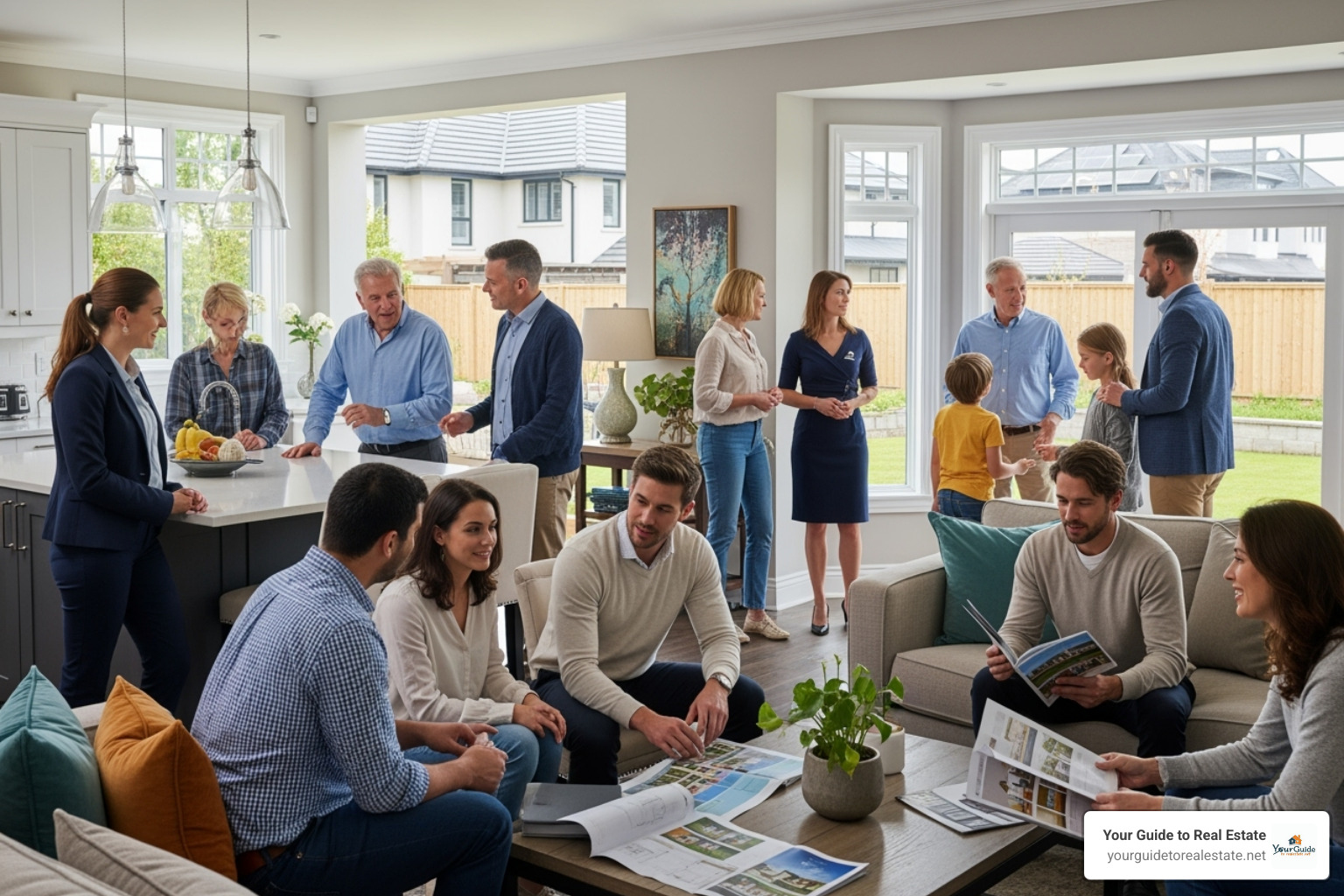 busy open house with interested buyers - market vs appraised value