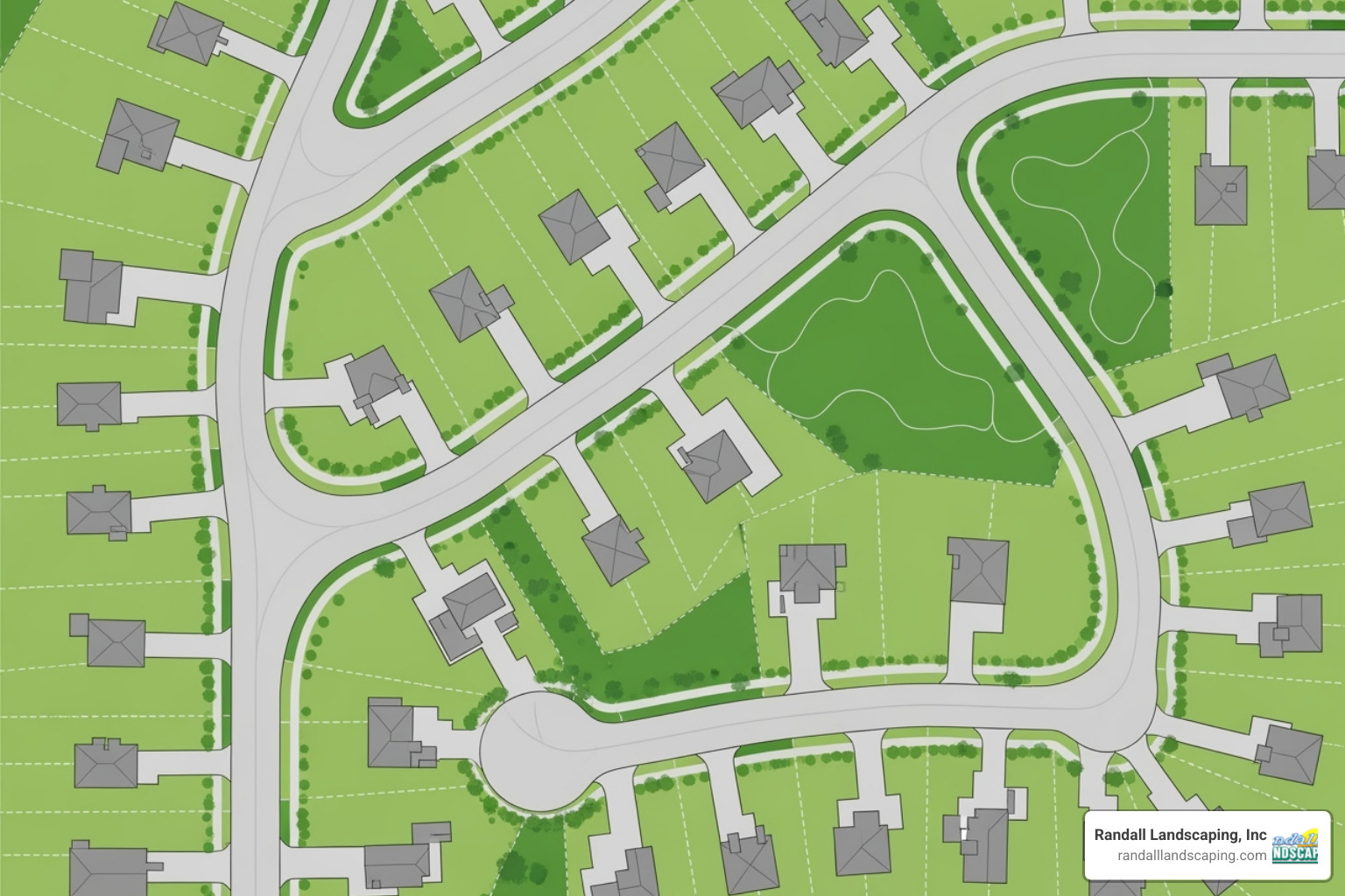 diagram showing common areas (HOA responsibility) vs. private property (homeowner responsibility) - HOA snow removal diagram showing common areas (HOA responsibility) vs. private property (homeowner responsibility) - HOA snow removal