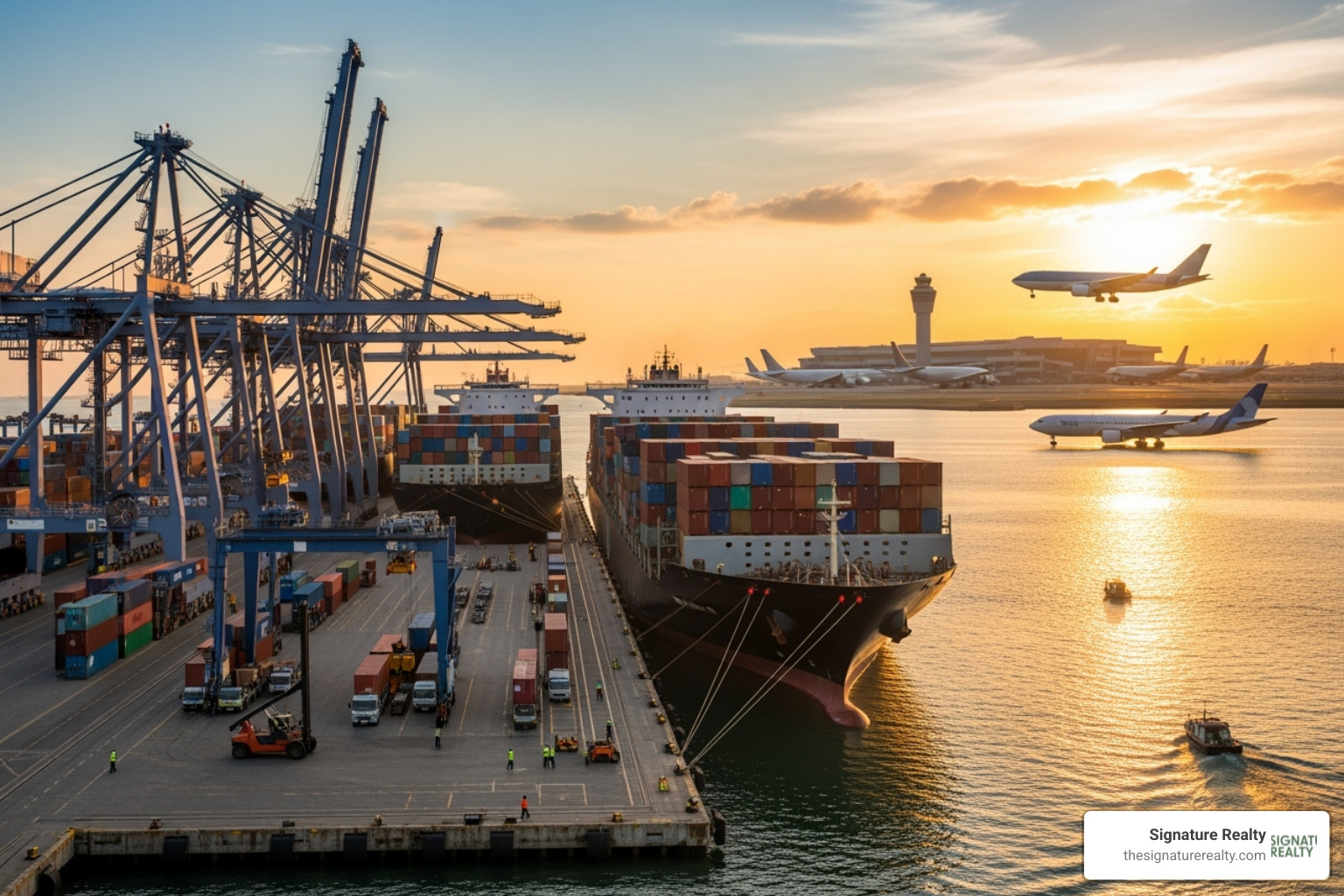 Cargo operations at PortMiami or Miami International Airport - industrial warehouse for rent miami Cargo operations at PortMiami or Miami International Airport - industrial warehouse for rent miami