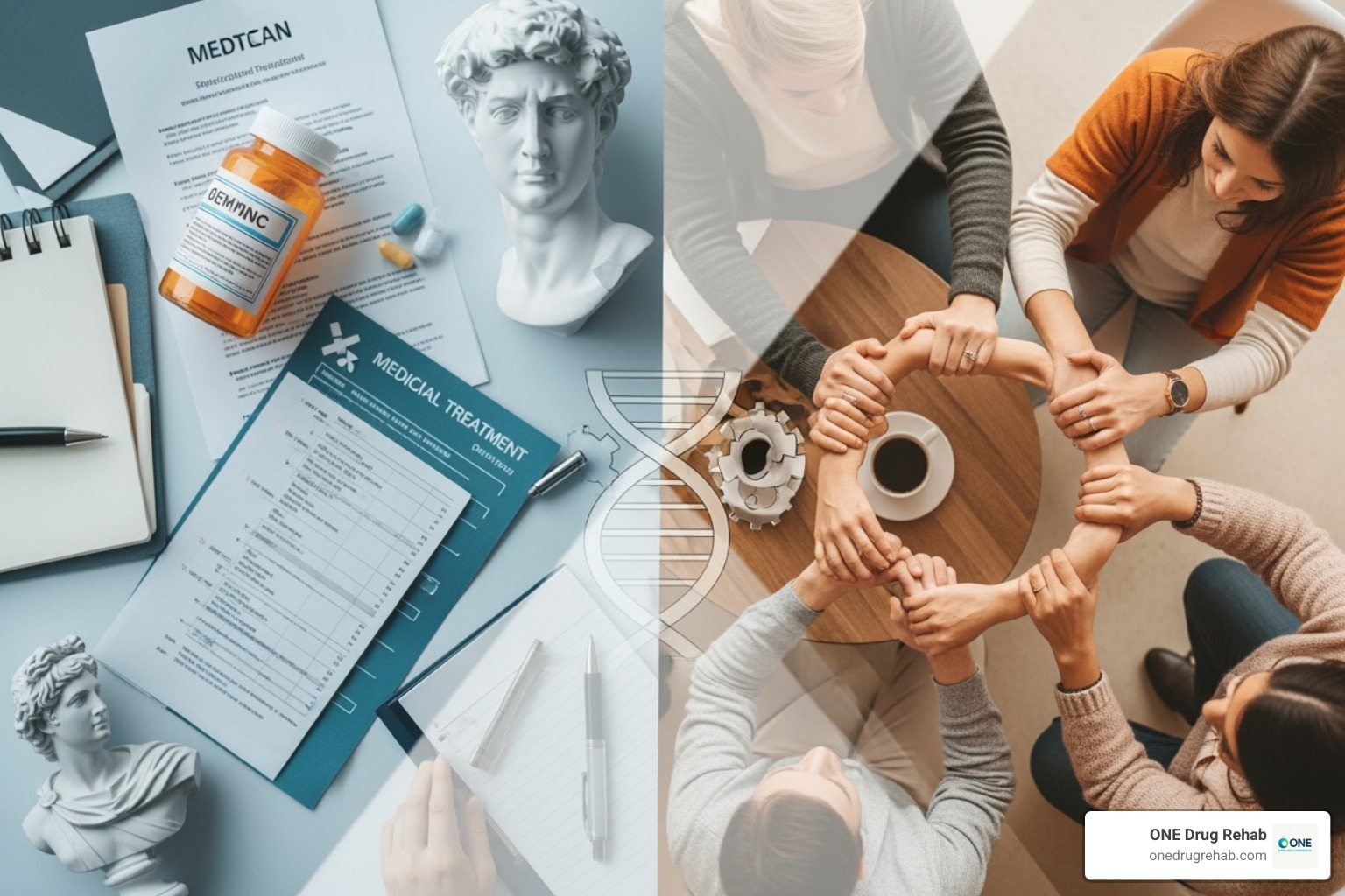 A Venn diagram showing two overlapping circles. One circle is labeled "Intensive Outpatient Programs (IOP)" and contains elements like "Clinical Treatment," "Licensed Professionals," "Evidence-Based Therapies," and "Structured Schedule." The other circle is labeled "12-Step Programs" and contains elements like "Peer Support," "Spiritual Principles," "Sponsorship," and "Meetings." The overlapping section is labeled "Integration" and contains "12-Step Facilitation," "Support Network Building," and "Relapse Prevention." - is intensive outpatient rehab a 12 step program A Venn diagram showing two overlapping circles. One circle is labeled "Intensive Outpatient Programs (IOP)" and contains elements like "Clinical Treatment," "Licensed Professionals," "Evidence-Based Therapies," and "Structured Schedule." The other circle is labeled "12-Step Programs" and contains elements like "Peer Support," "Spiritual Principles," "Sponsorship," and "Meetings." The overlapping section is labeled "Integration" and contains "12-Step Facilitation," "Support Network Building," and "Relapse Prevention." - is intensive outpatient rehab a 12 step program