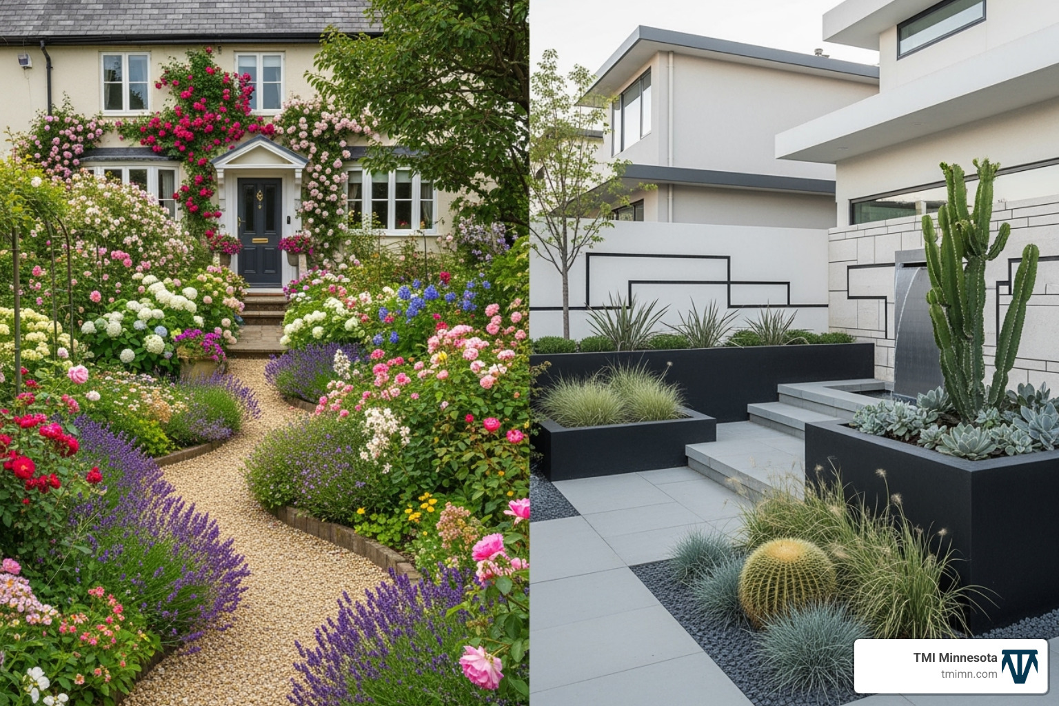 cottage garden vs modern garden - front yard gardens cottage garden vs modern garden - front yard gardens