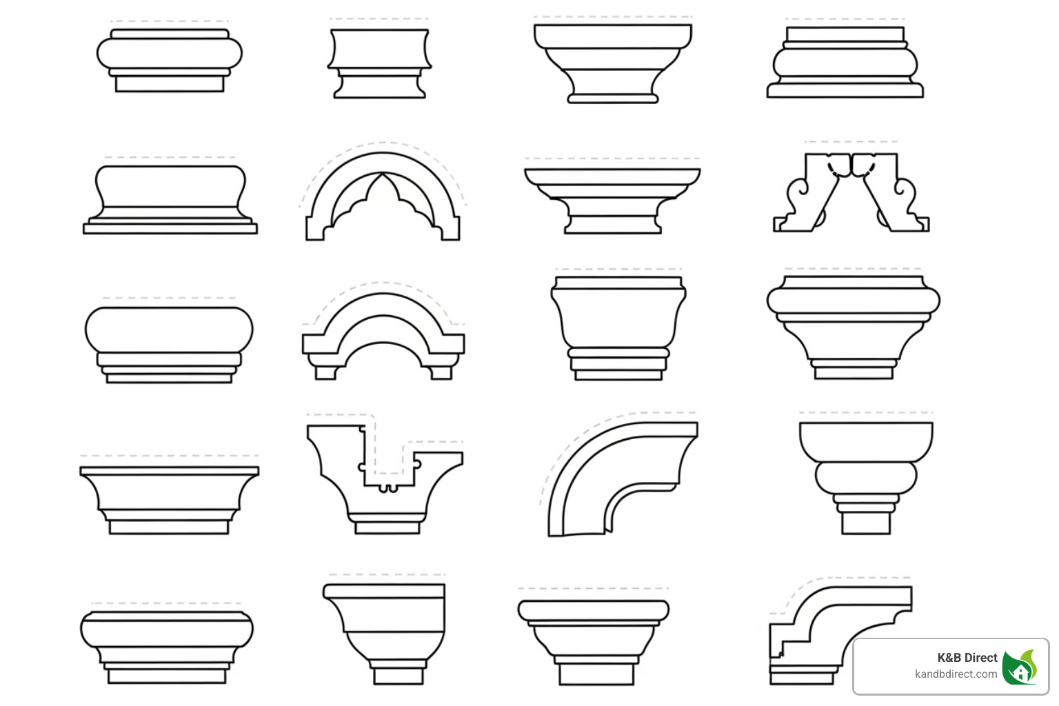 line drawings of base cap molding profiles - base cap molding profiles line drawings of base cap molding profiles - base cap molding profiles