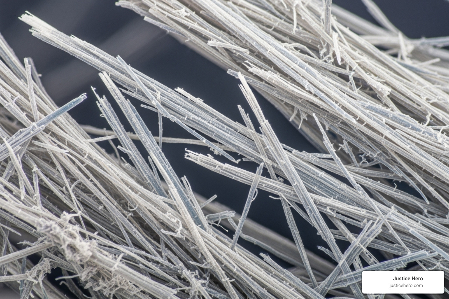 asbestos fibers under a microscope - Talcum powder lawsuit