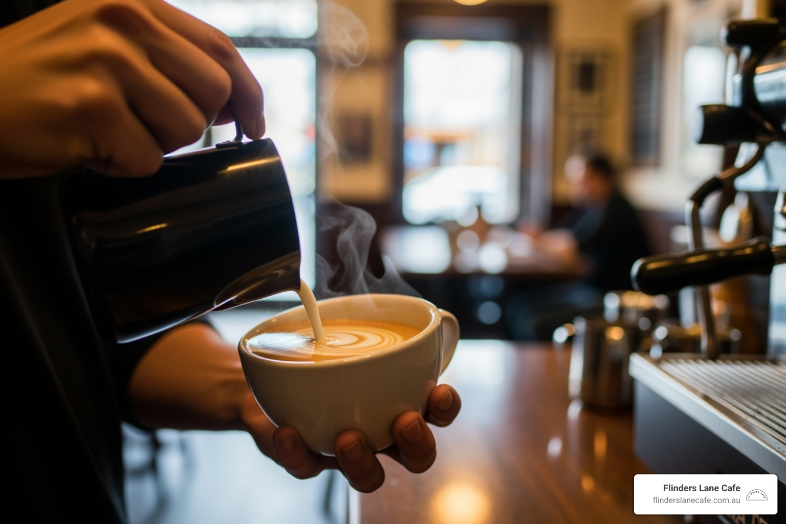 barista making latte art - weekend brunch Maroochydore