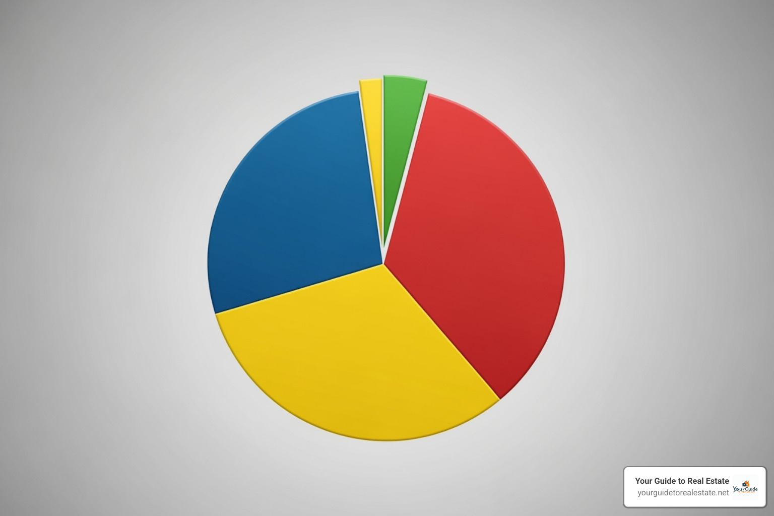 pie chart breaking down a mortgage payment into Principal, Interest, Taxes, and Insurance - mortgage calculator