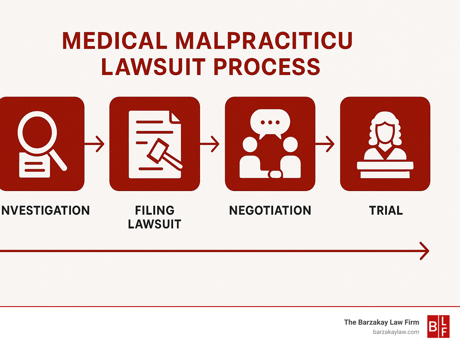 Medical malpractice lawsuit process infographic - medical malpractice attorney boca raton infographic 