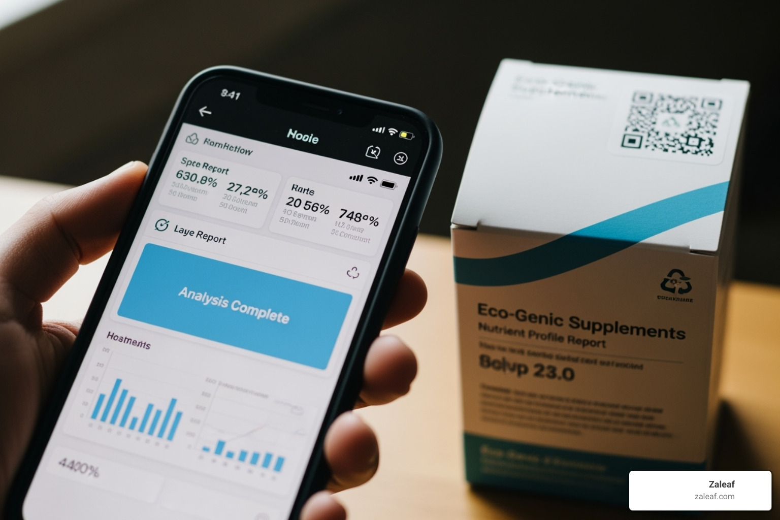 QR code on a product package being scanned by a smartphone to show a lab report - are cbd vape pens legal