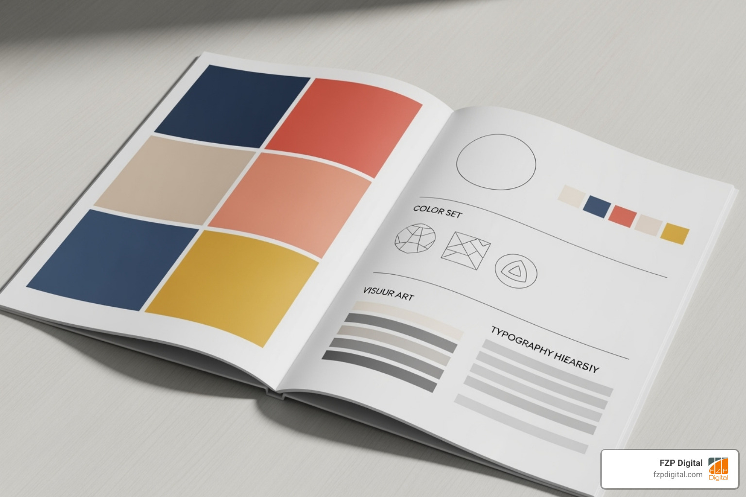 well-designed brand guidelines document page - brand identity design well-designed brand guidelines document page - brand identity design