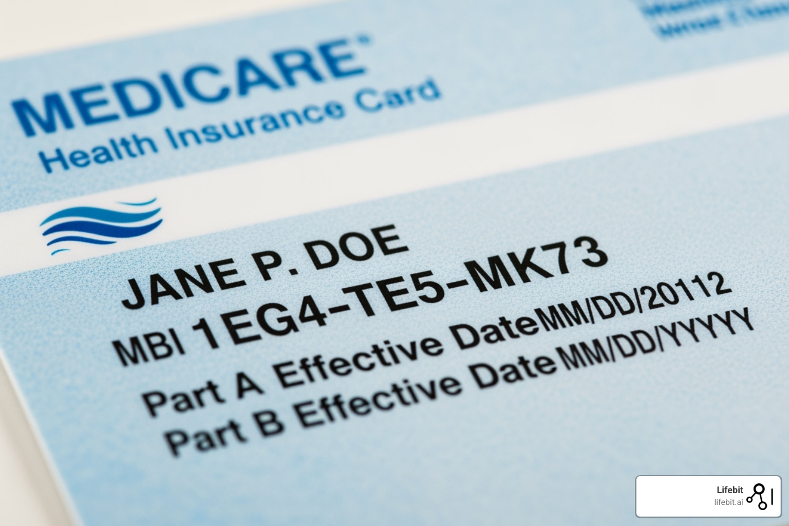 of a Medicare card - medicare
