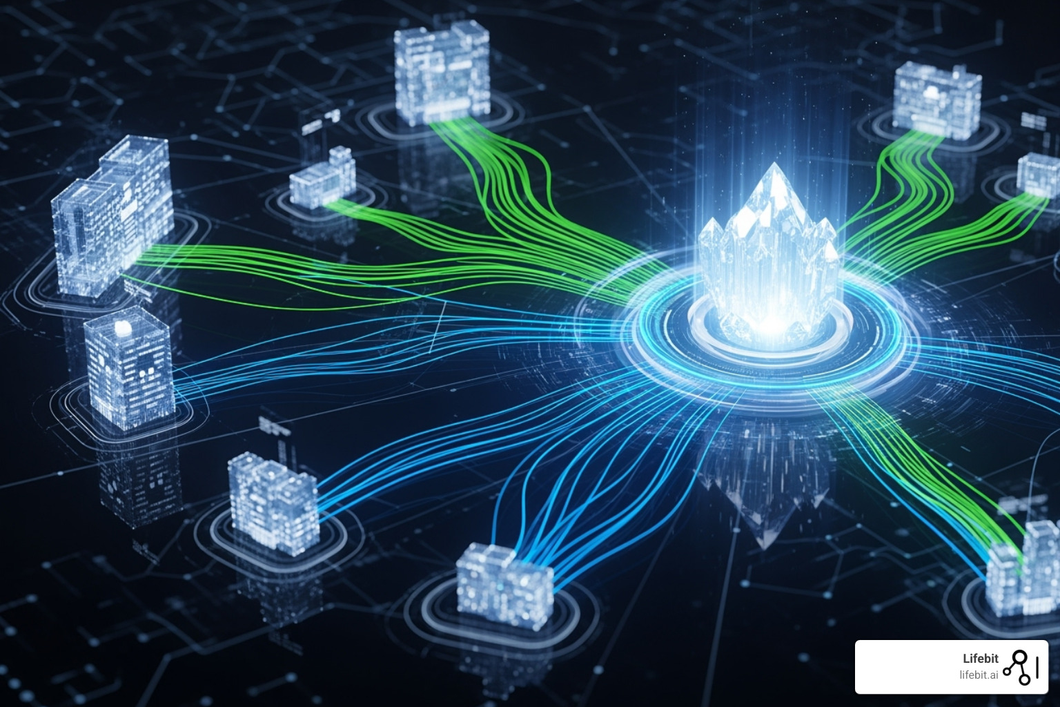 federated data network connecting hospitals and research centers to a central analysis platform - next generation sequencer