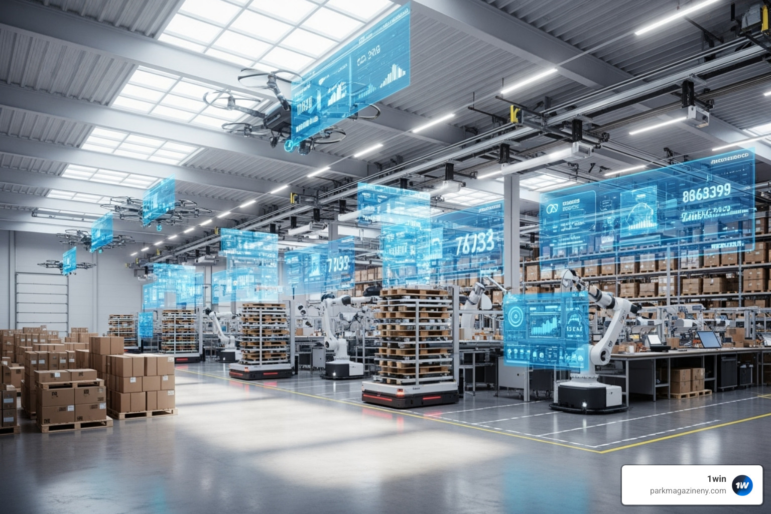 of a modern warehouse with automated robots and data overlays - ftasiastock technologies of a modern warehouse with automated robots and data overlays - ftasiastock technologies