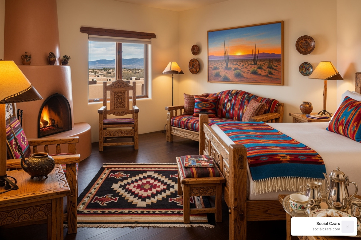 Image of a hotel room with unique, local design elements - independent hotel marketing Image of a hotel room with unique, local design elements - independent hotel marketing