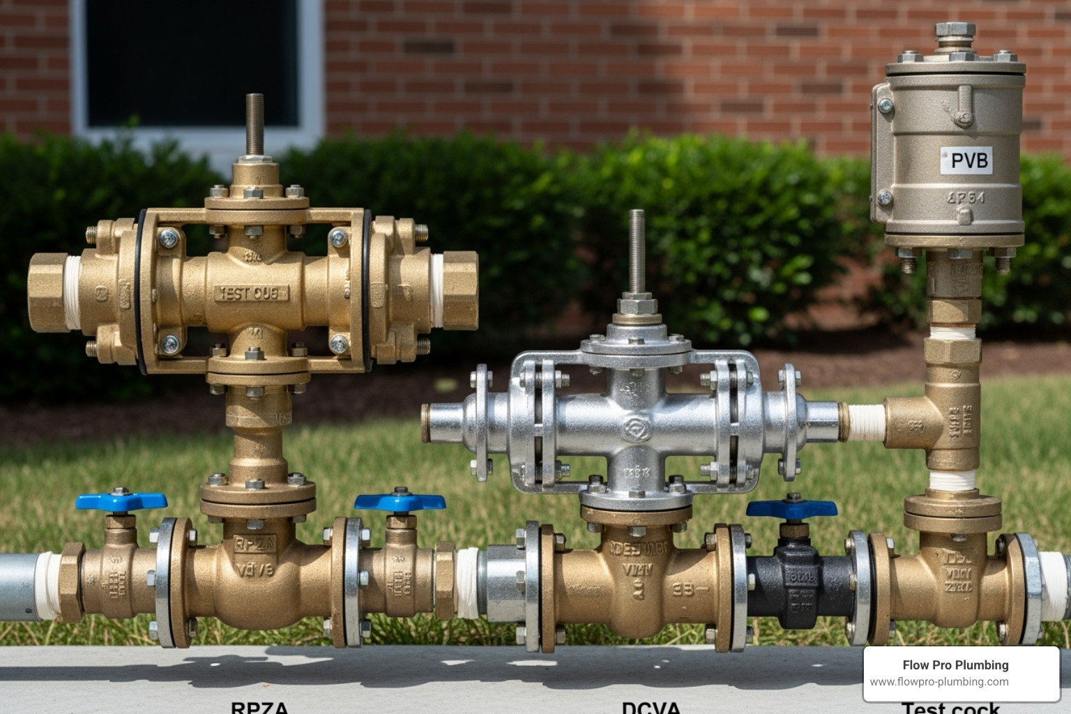 RPZ, DCVA, and PVB devices - Backflow prevention testing RPZ, DCVA, and PVB devices - Backflow prevention testing