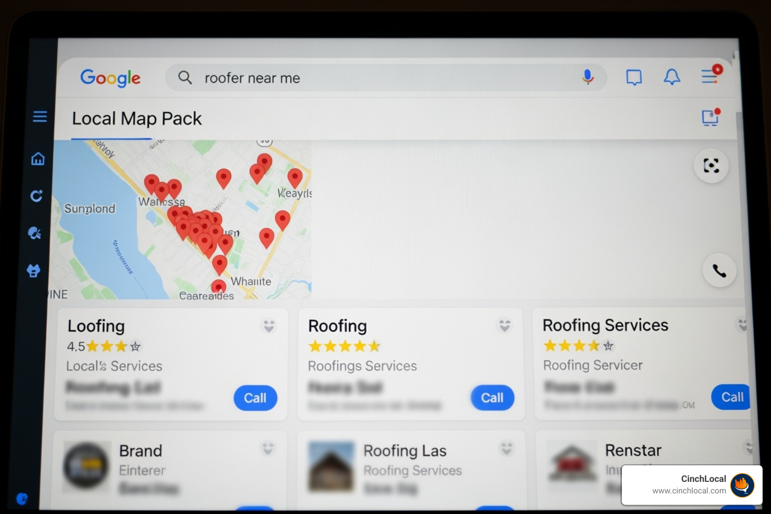 Google Local Map Pack for a 