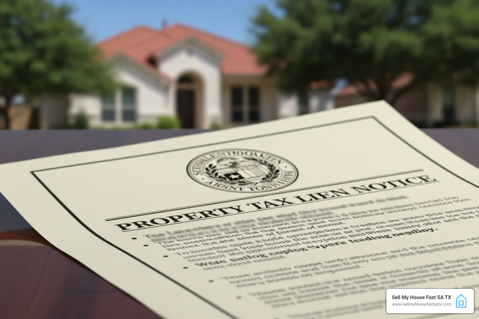 Property title document with a LIEN stamp - can i sell my house with a tax lien