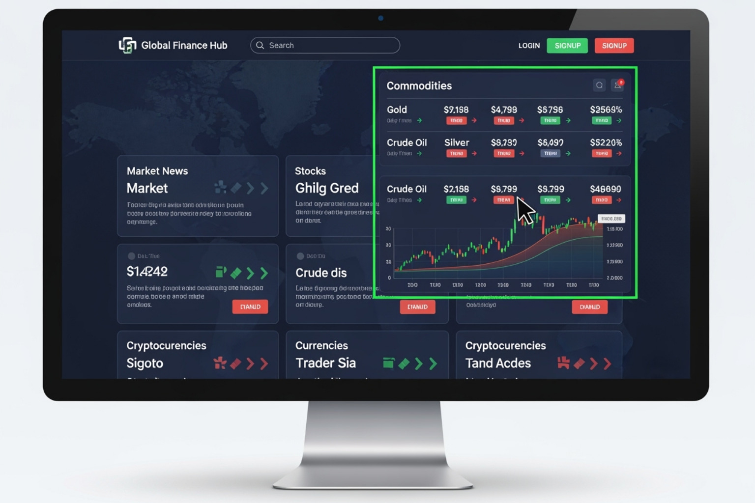 FintechZoom homepage with commodities section highlighted - fintechzoom.com natural gas FintechZoom homepage with commodities section highlighted - fintechzoom.com natural gas