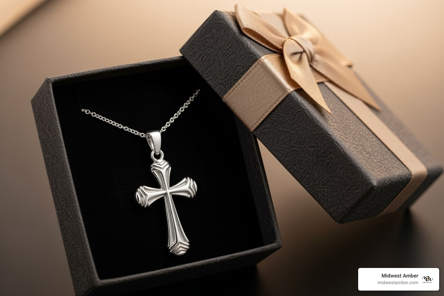 sterling silver cross necklace in a gift box - infant necklace sterling silver cross necklace in a gift box - infant necklace