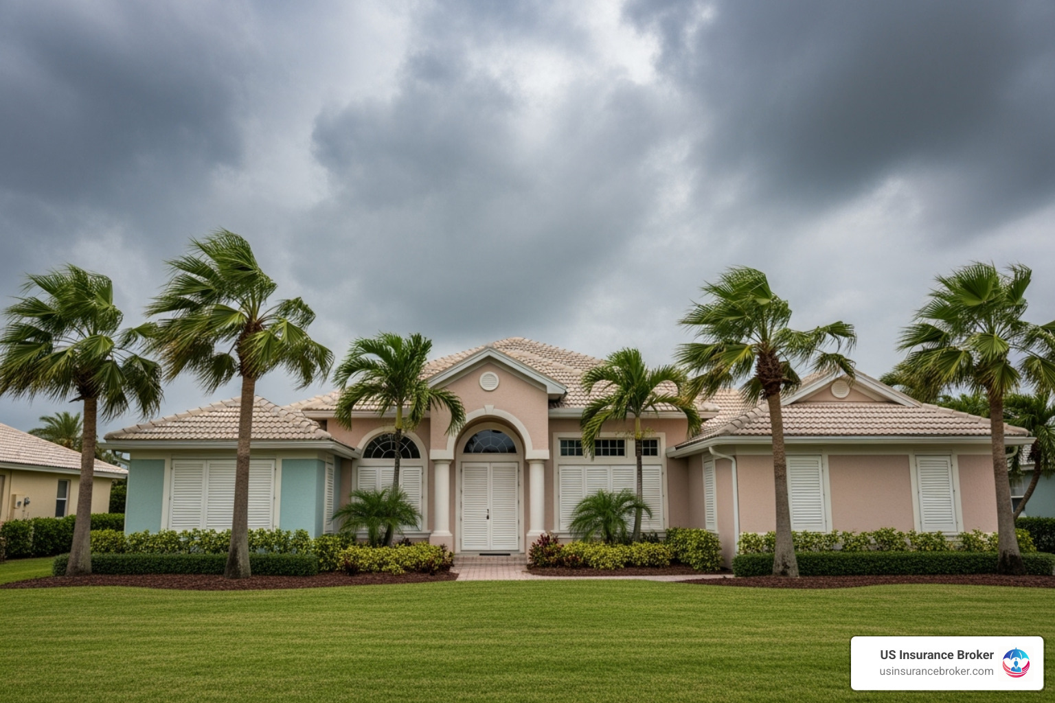 home with hurricane shutters installed - florida homeowners insurance providers