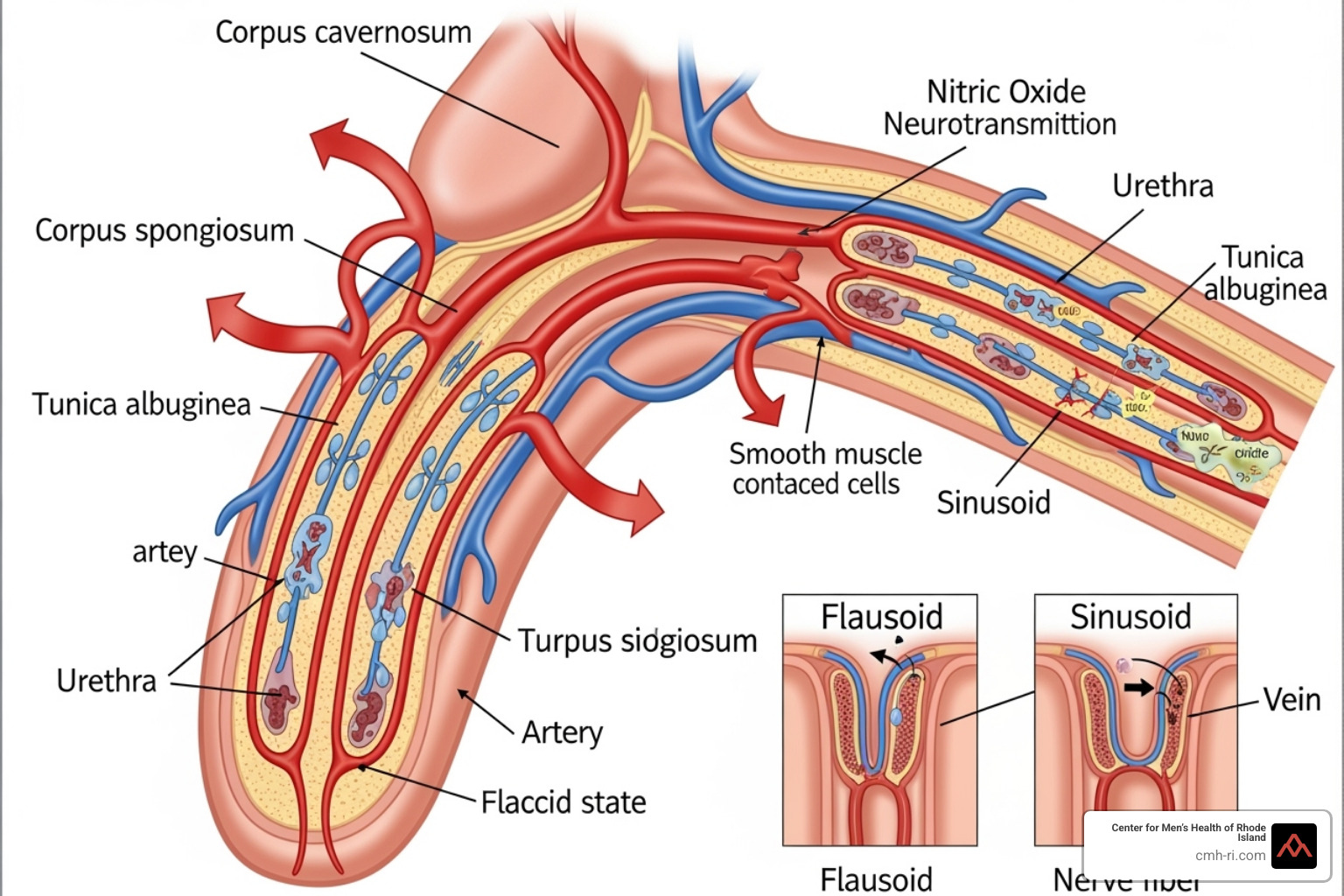 physiological process of achieving an erection - what is viagra