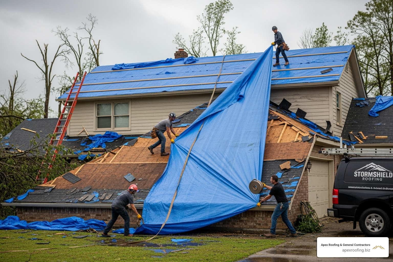 emergency roof tarping - storm damage roof repair emergency roof tarping - storm damage roof repair