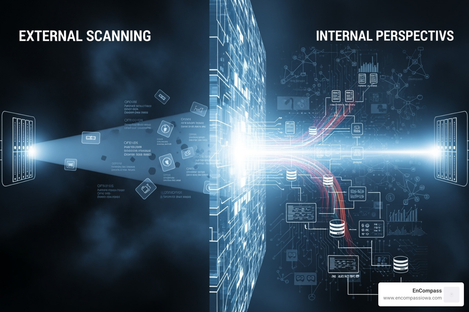 Comparison of authenticated vs unauthenticated and internal vs external scanning types - network vulnerability scanning