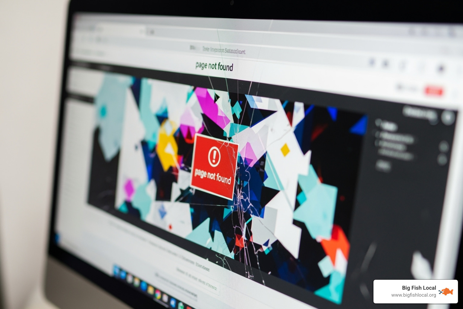 of a broken website with a 404 error message - website maintenance services ohio of a broken website with a 404 error message - website maintenance services ohio