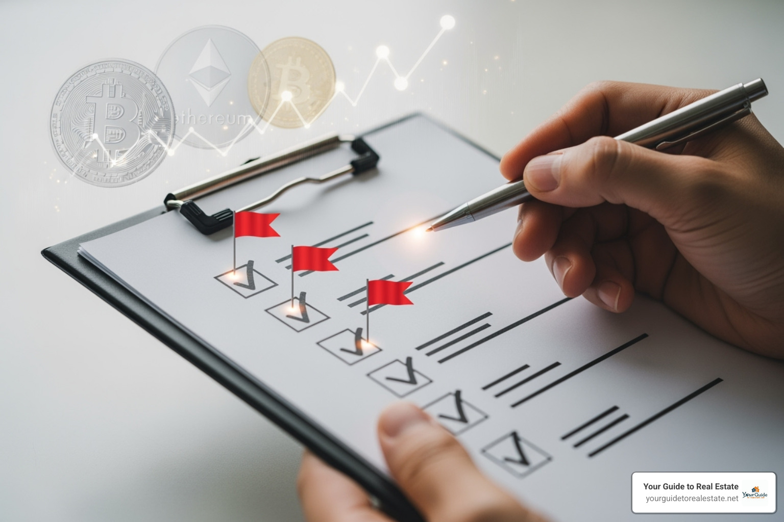 Checklist highlighting critical red flags for cryptocurrency investment platforms - crypto30x.com gigachad