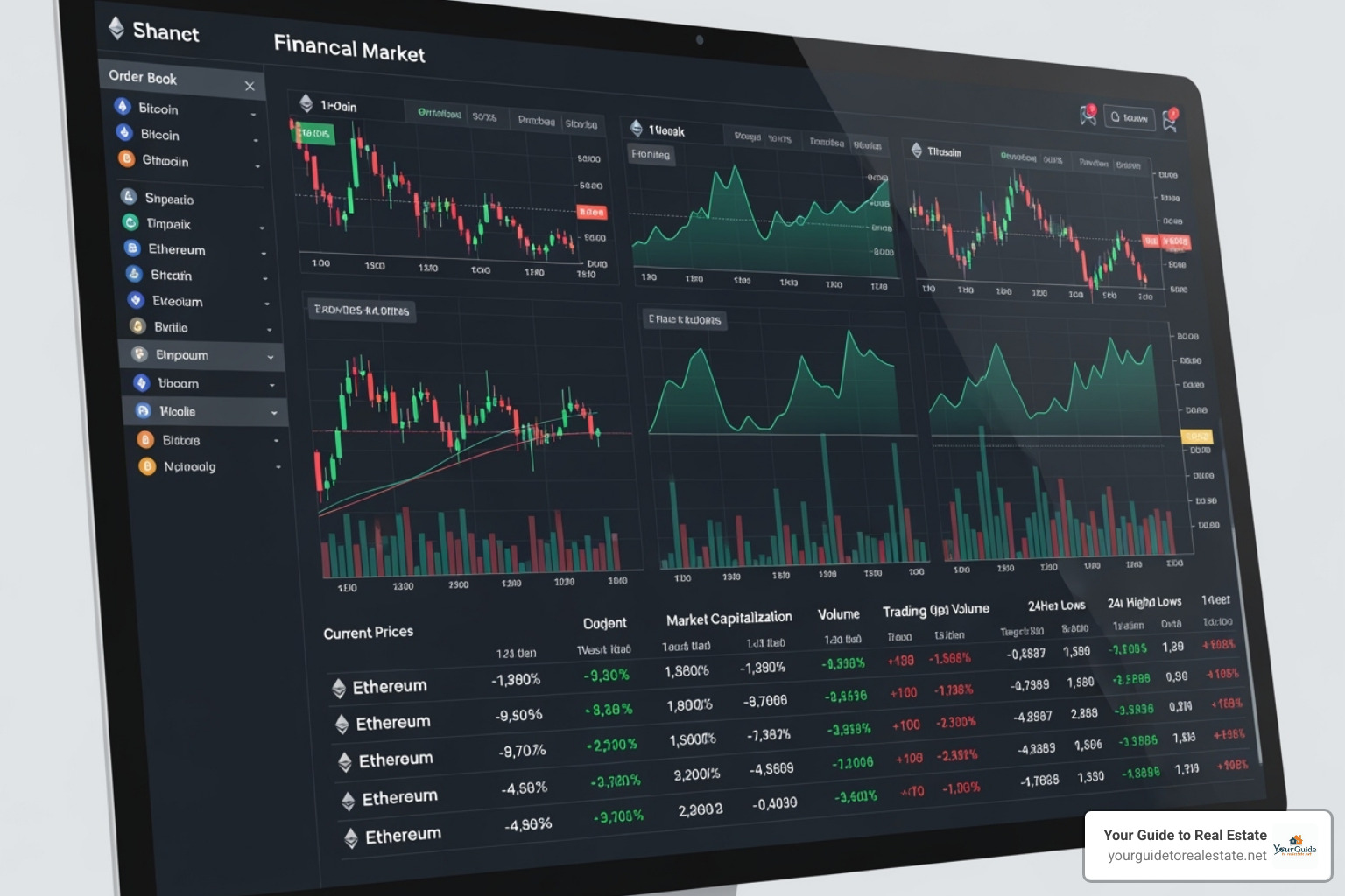 image of the FintechZoom website interface showing crypto data - fintechzoom.com bitcoin mining