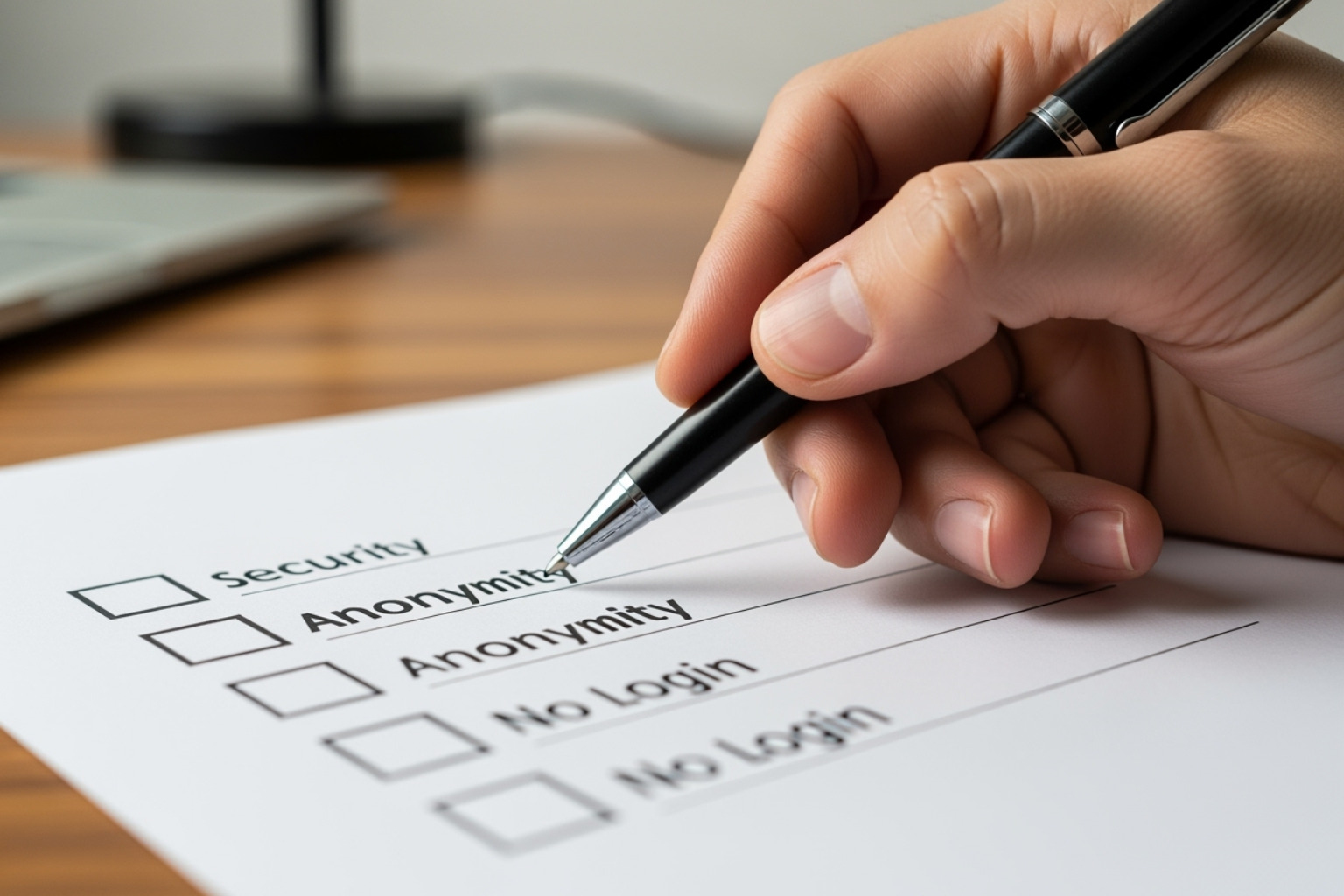 checklist with items like "Security," "Anonymity," and "No Login" - tiktok story viewer checklist with items like "Security," "Anonymity," and "No Login" - tiktok story viewer