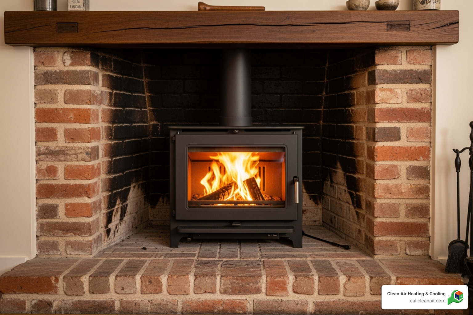 a stylish fireplace insert within a traditional brick hearth - fireplace services bellingham a stylish fireplace insert within a traditional brick hearth - fireplace services bellingham