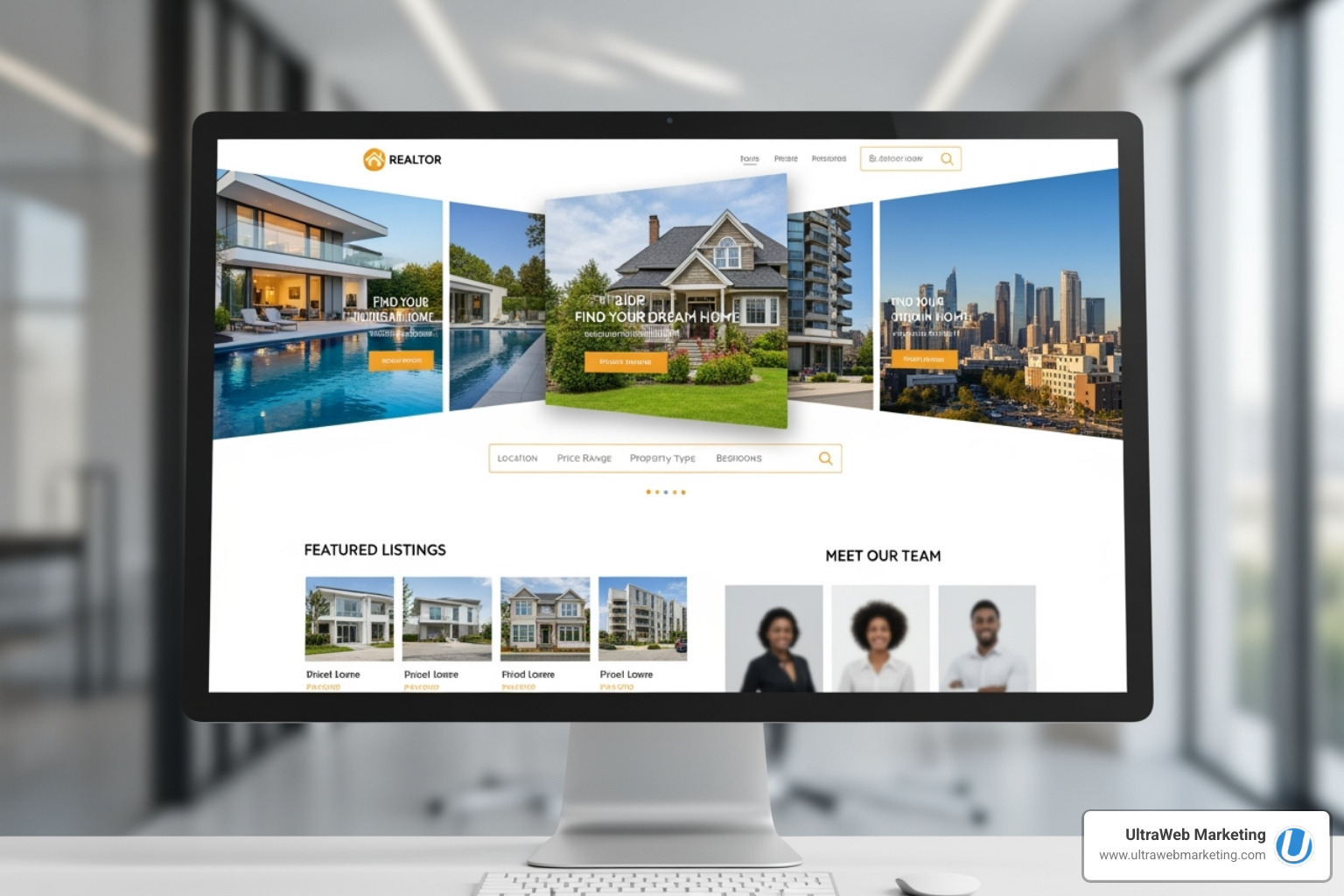 3D virtual property tour embedded on a website page - Website design for realtors 3D virtual property tour embedded on a website page - Website design for realtors