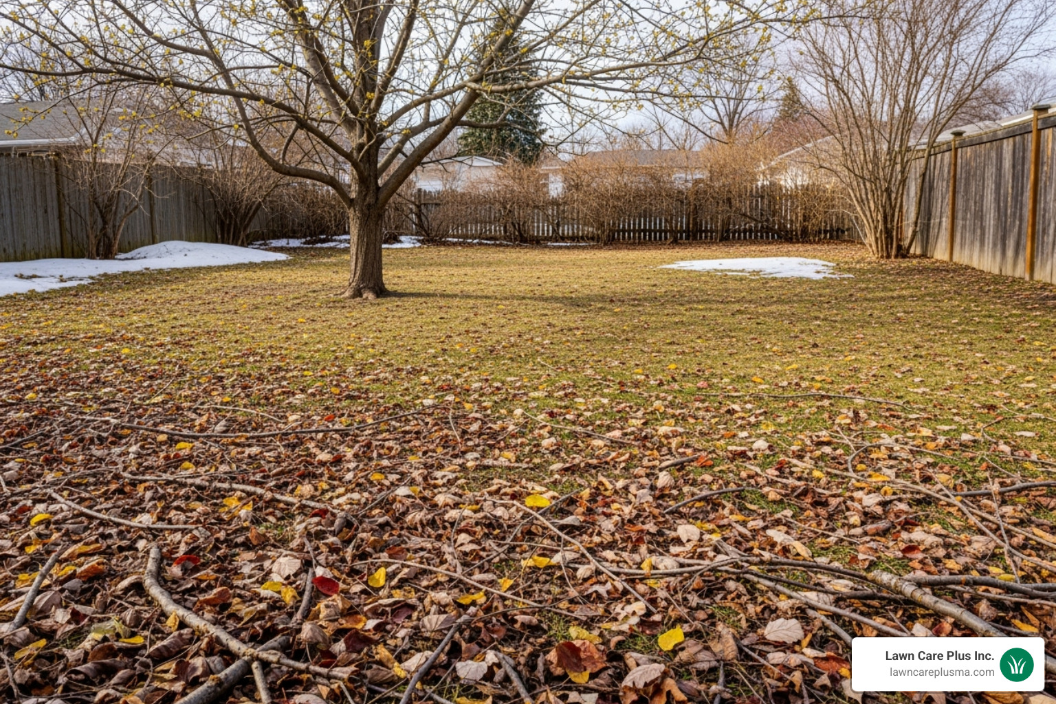 yard debris after winter - spring clean up landscaping yard debris after winter - spring clean up landscaping