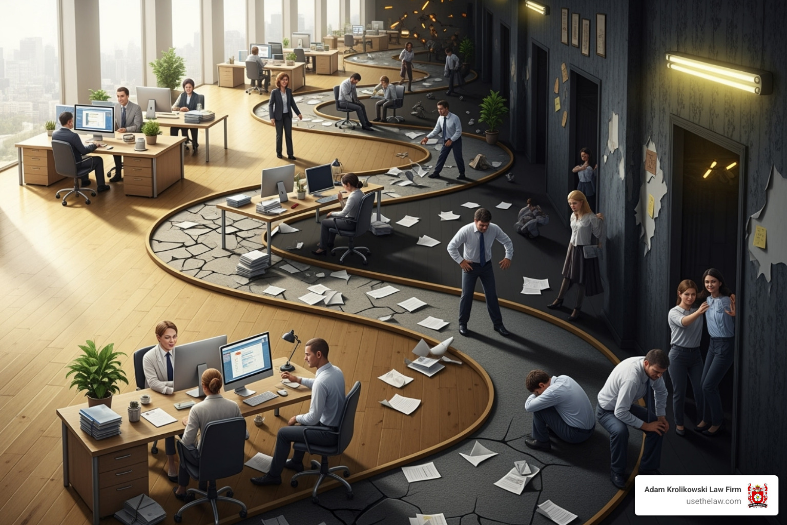 flowchart showing the path from inappropriate behavior to illegal harassment - workplace harassment lawyers near me flowchart showing the path from inappropriate behavior to illegal harassment - workplace harassment lawyers near me