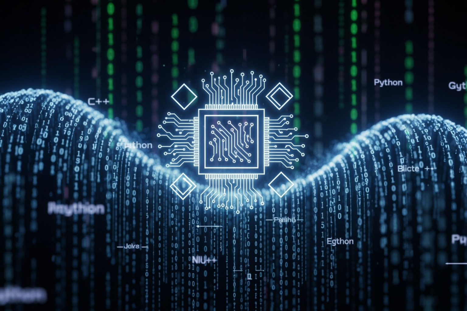 CoreWeave logo against a backdrop of code - coreweave stock